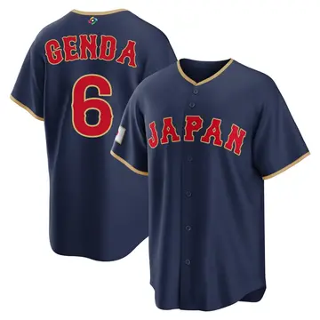 Men's Sosuke Genda Japan Baseball Navy 2026 World Classic Road Stadium Jersey